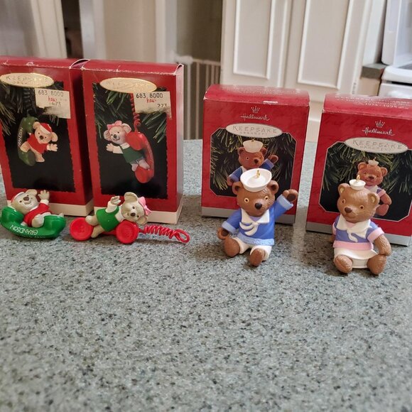Vintage Hallmark Keepsake Ornaments - Grandson and Granddaughter - Lot of 12 - Picture 2 of 5